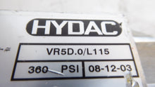 Load image into Gallery viewer, HYDAC VR5D.0/L115, 00314384 Differential Pressure Indicator
