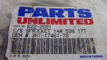 Load image into Gallery viewer, Parts Unlimited K22-2691 Steel Front Sprocket 17T Pitch 530
