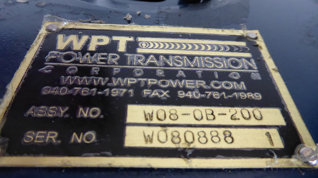 WPT Power W08-0B-200 Low Inertia Clutch