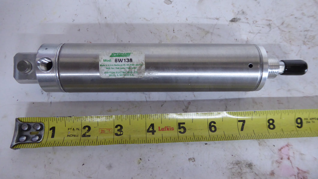Speedaire 6W138 Round Air Cylinder 304 Stainless Steel