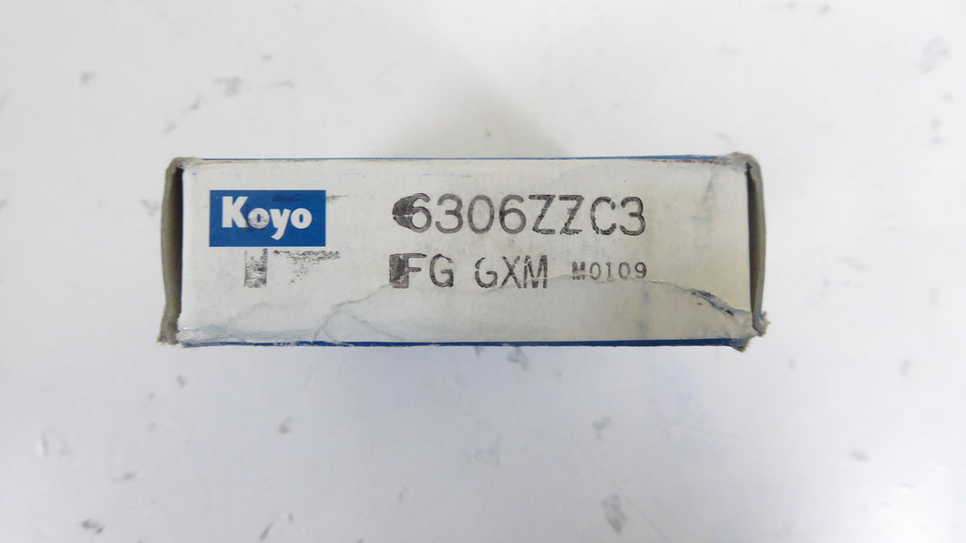 6306ZZC3FGGXM - Koyo - Ball Bearing
Bore Diameter: 30 mm
Outside Diameter: 72 mm
Overall Width:	2.8346