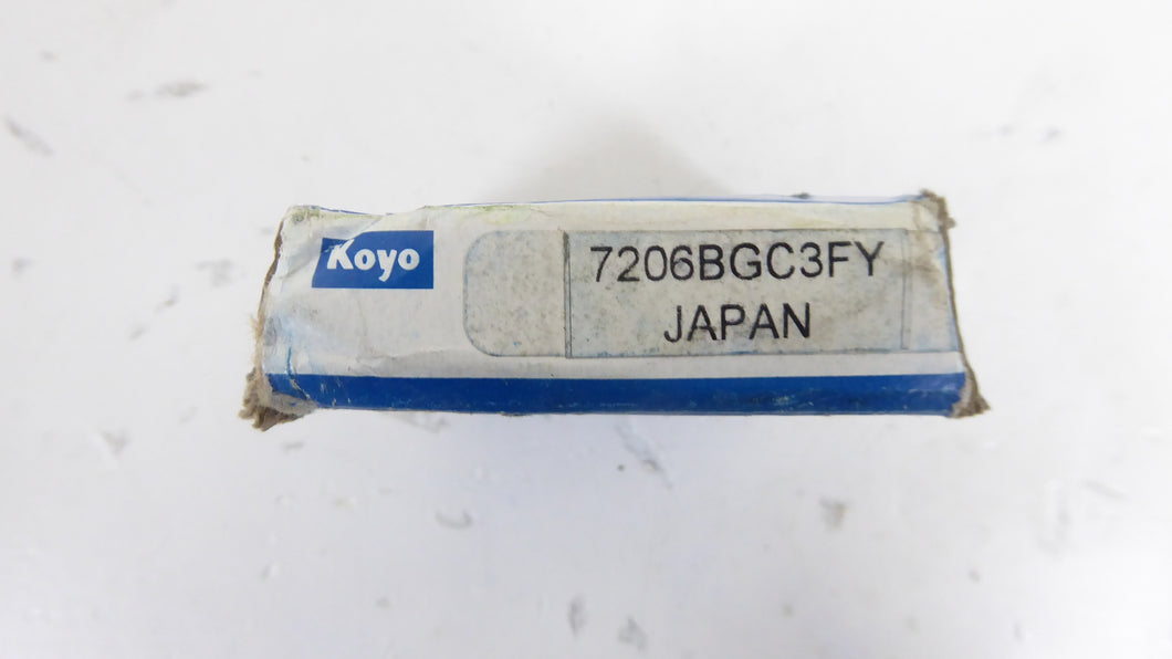 7206BGC3FY - Koyo - Angular Contact Ball BearingBore Diameter: 30 mmOutside Diameter: 62 mmOverall Width:	16 mmClosure Type: OpenInternal Clearance: C3-LooseMaterial: Brass