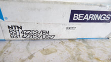 Load image into Gallery viewer, 6314ZZC3/EM - NTN - Single Row Deep Groove Ball Bearing
