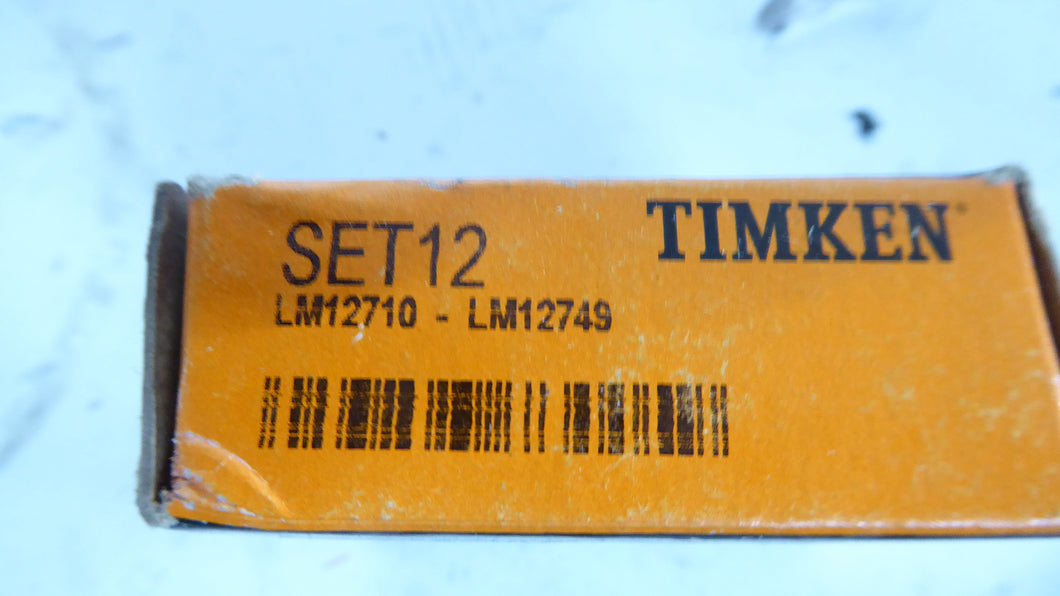 LM12710/LM12749 - National/China Timken - Bearing Set 12Tapered Roller Bearing CupOutside Diameter: 1.7810 inCup Width: 0.4750 inSingle CupNon-Flanged CupMaterial: Chrome SteelCompatible Cone: LM12749