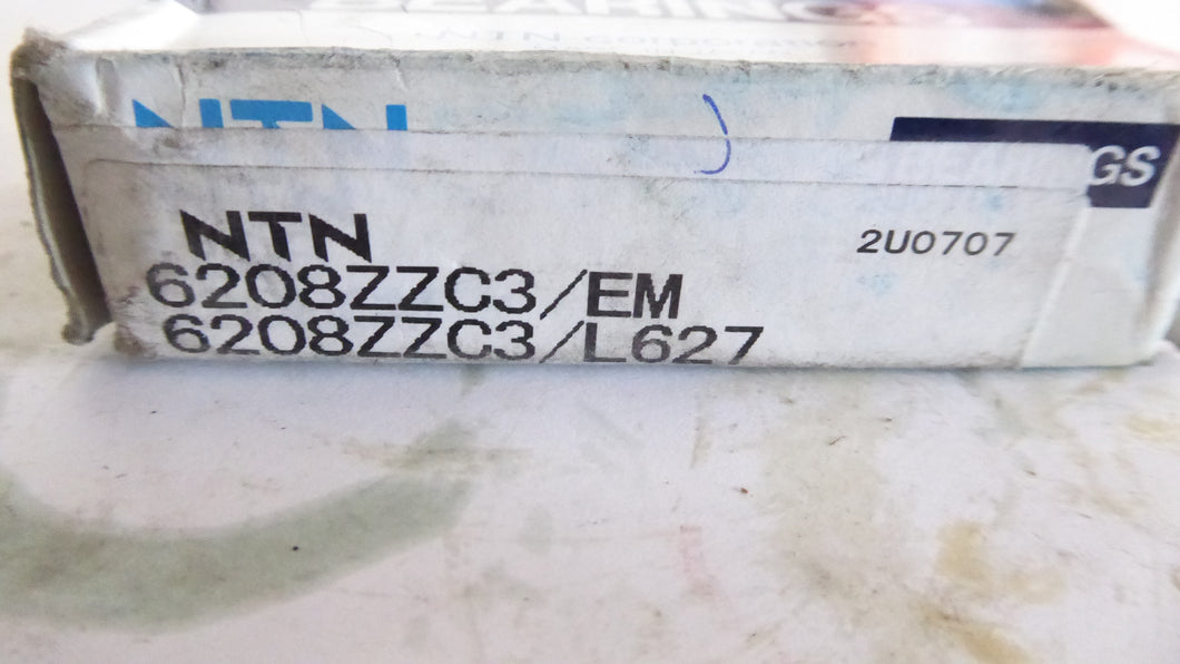 6208ZZC3/EM - NTN - Single Row Deep Groove Ball Bearing