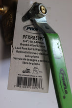 Load image into Gallery viewer, ProFlo PFXR858PF 3/4" Brass, Lead-Free Ball &amp; Waste Valve
