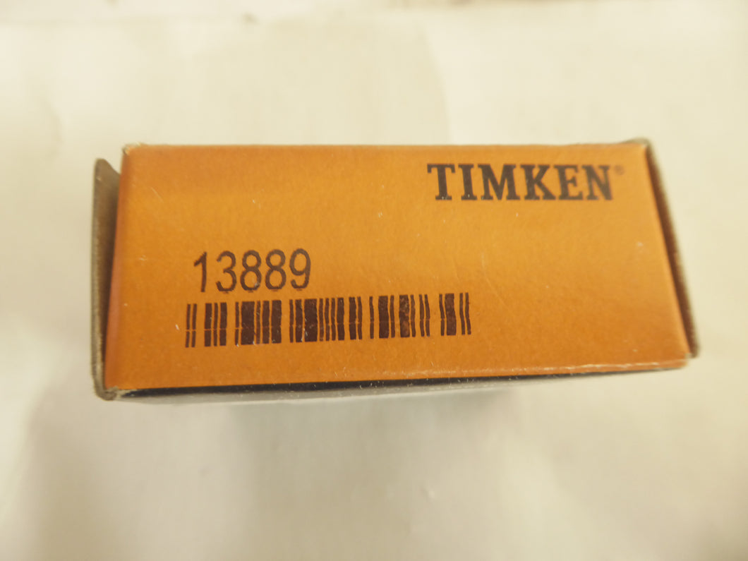 13889 - Timken - Tapered Roller Bearing ConeBore Diameter: 1.5000 inCone Width: 0.4688 inCage Material: SteelBearing Material: Chrome SteelInner Ring Width: 11.908 mm