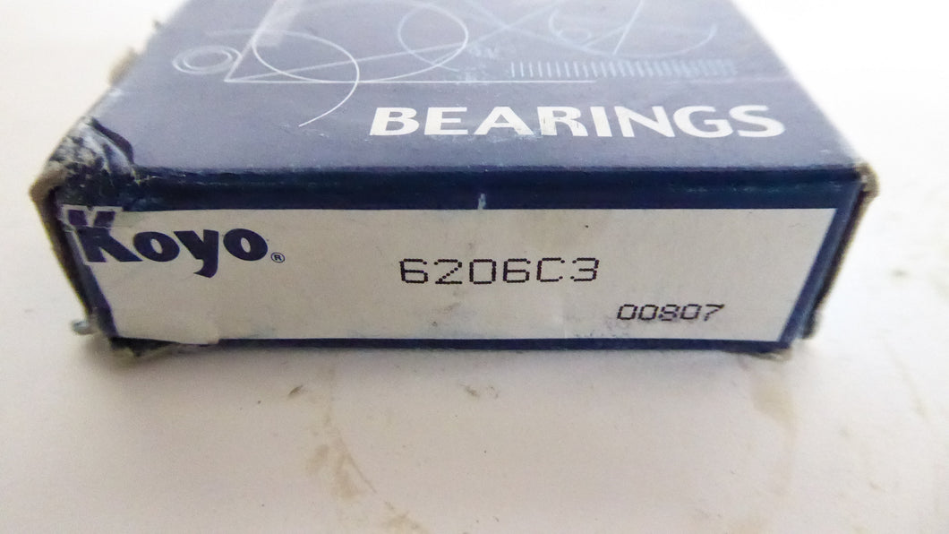 6206C3 - Koyo - Single Row Ball Bearing