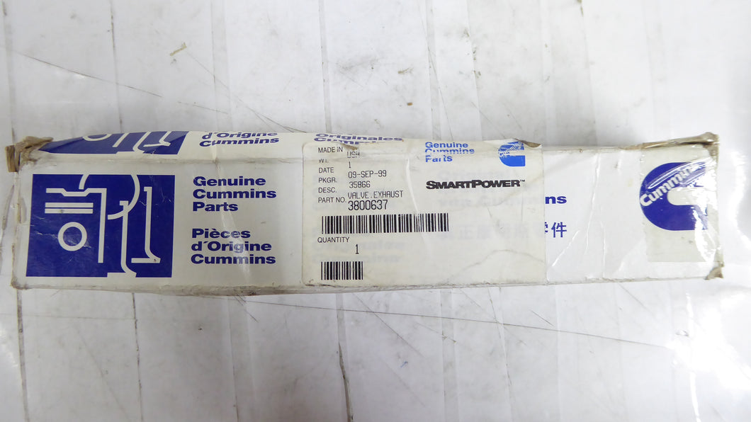 3800637 - Cummins - Valve, Exhaust