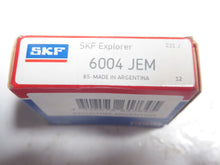 Load image into Gallery viewer, 6004-JEM - SKF - Deep Groove Ball BearingBore Diameter: 20mm.Outside Diameter: 42mm.Overall Width: 12mm.Closure Type: Open.Internal Clearance: C3.Material: Bearing steel.
