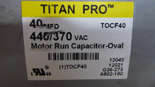 Load image into Gallery viewer, Titan TOCF40 Motor Run Capacitor Oval
