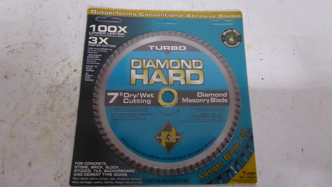 Planet Diamond 21107030B Dry/Wet Saw Blade 7