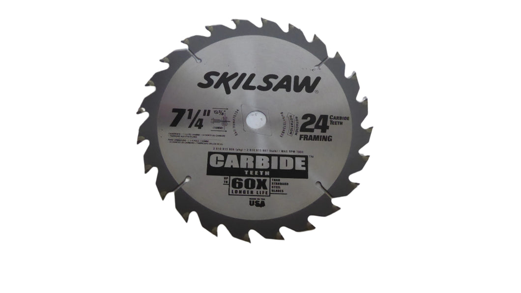 Skilsaw 75724B25 Carbide Circular Saw Blade 7-1/4