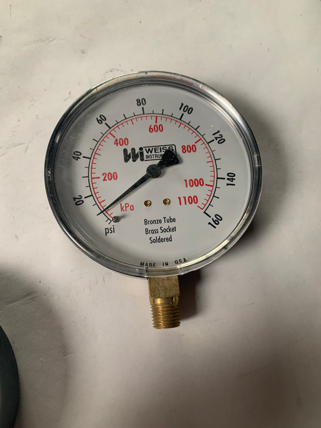 TL35-160-4L - Weiss Instruments - Gauge 160 PSI